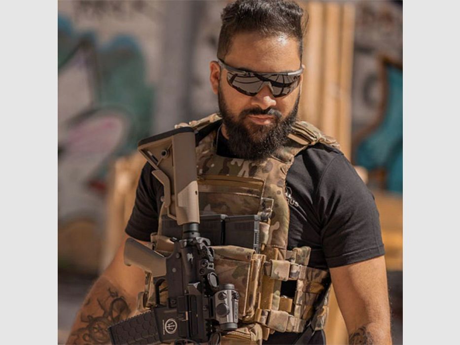 Wiley X Occhiali da tiro Saber Advanced grigio/trasparente/arancione | Montatura: verde militare, immagine 13 di 20