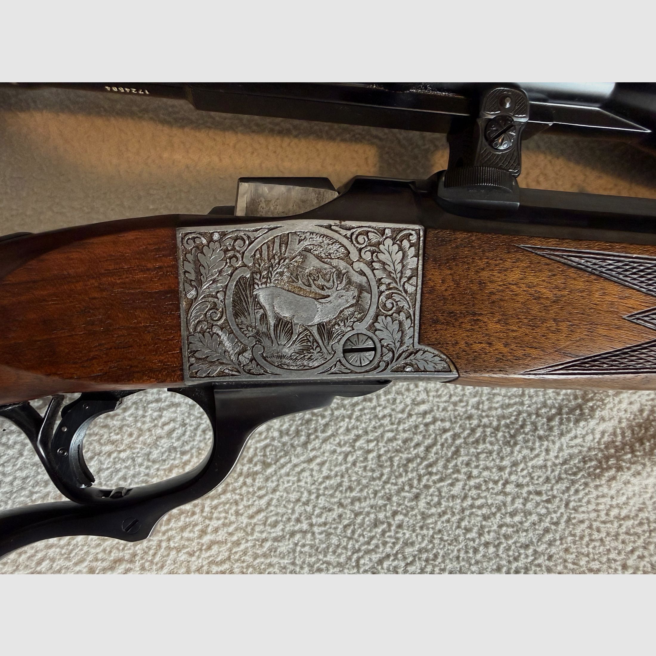 Heym Ruger Blockbüchse Nr. 1, HR 38 G de Luxe, 8 x 68 S