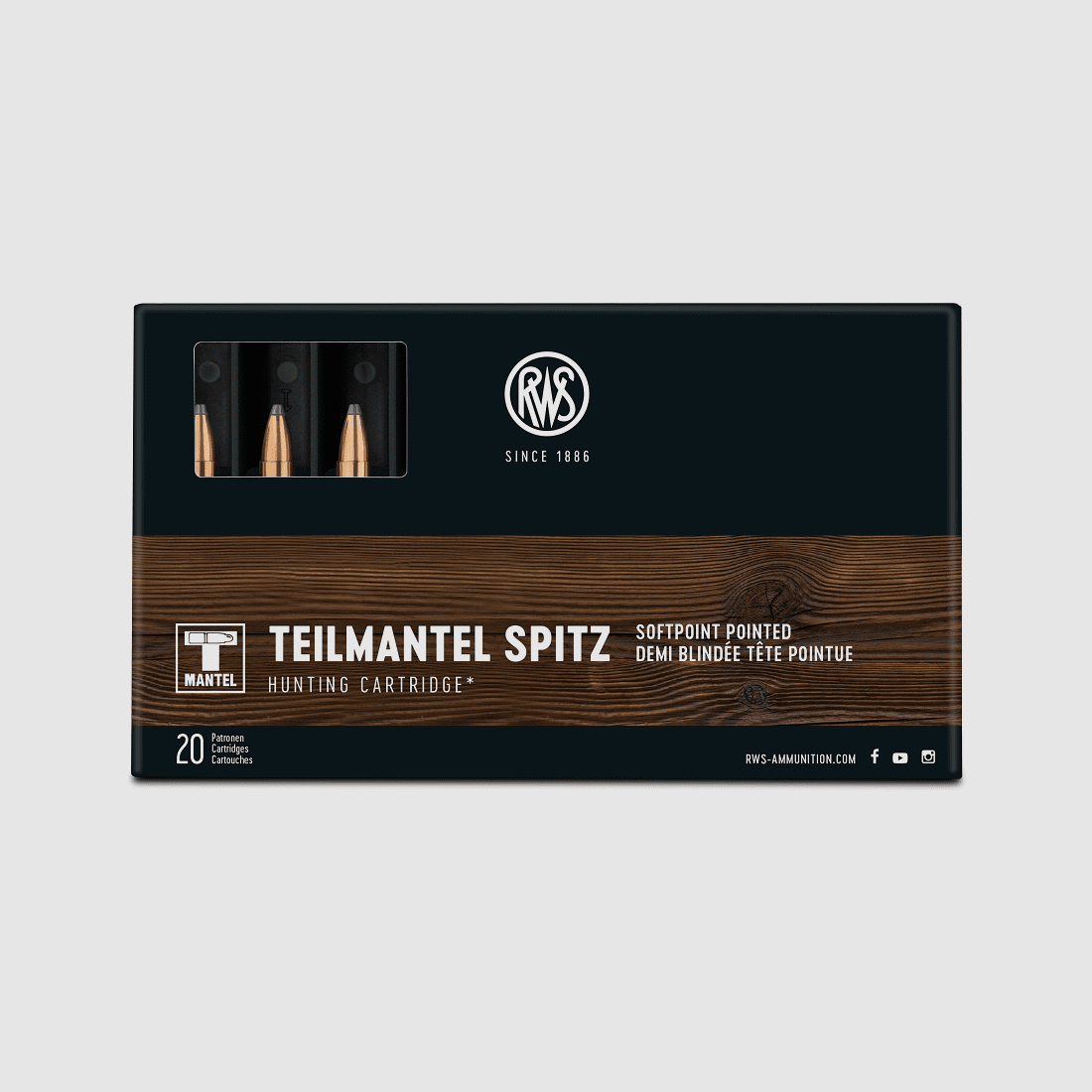 RWS 5.6x50 R Magnum TMS 63gr - 20 pcs