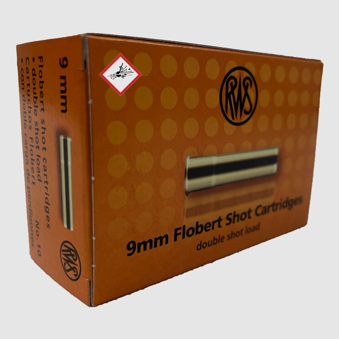 RWS Flobert-Doppelschrot Patrone Nr. 10 Kal. 9mm