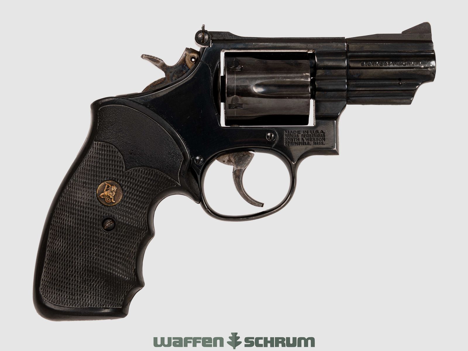 Smith & Wesson Mod.19 , LL: 2,5 Zoll, Lederholster, Pachmayr-Griff, .357Mag