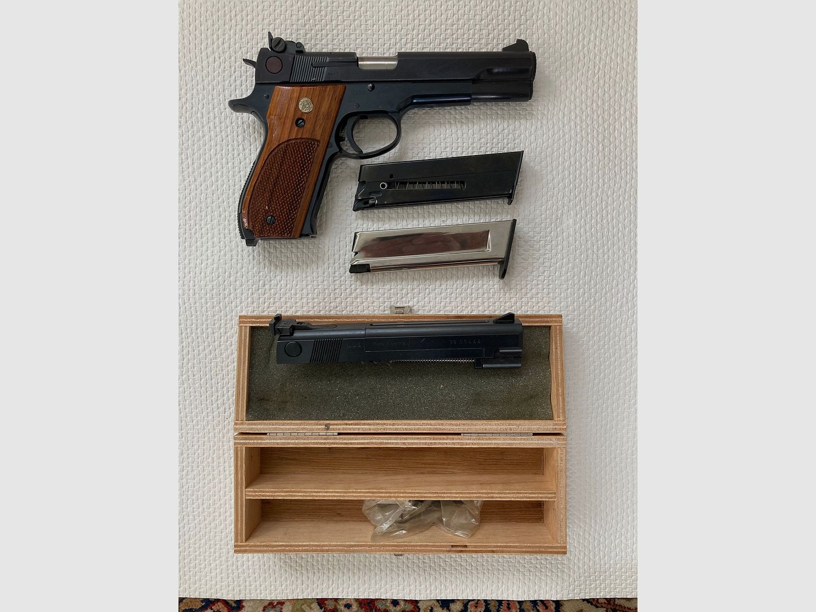 Smith & Wesson M 52 inkl. Wechselsystem Peters Stahl .22 l.r. – Komplettset