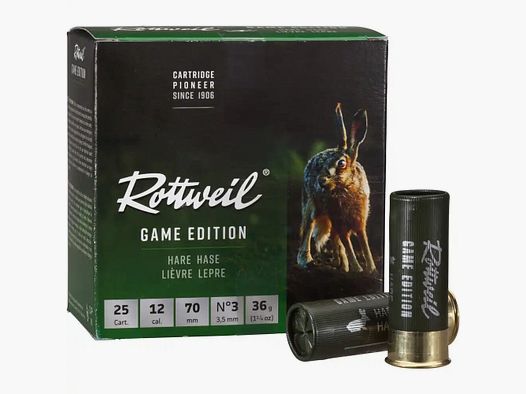 Rottweil 12/70 Game Edition Hare 3.5mm 36g