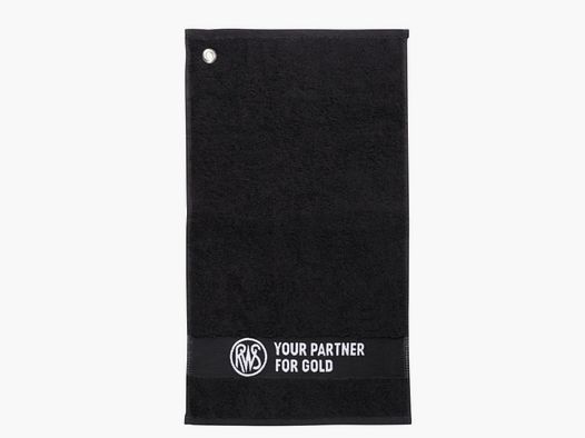 RWS 2402308 towel shooting towel 30x50 cm black your partner for gold