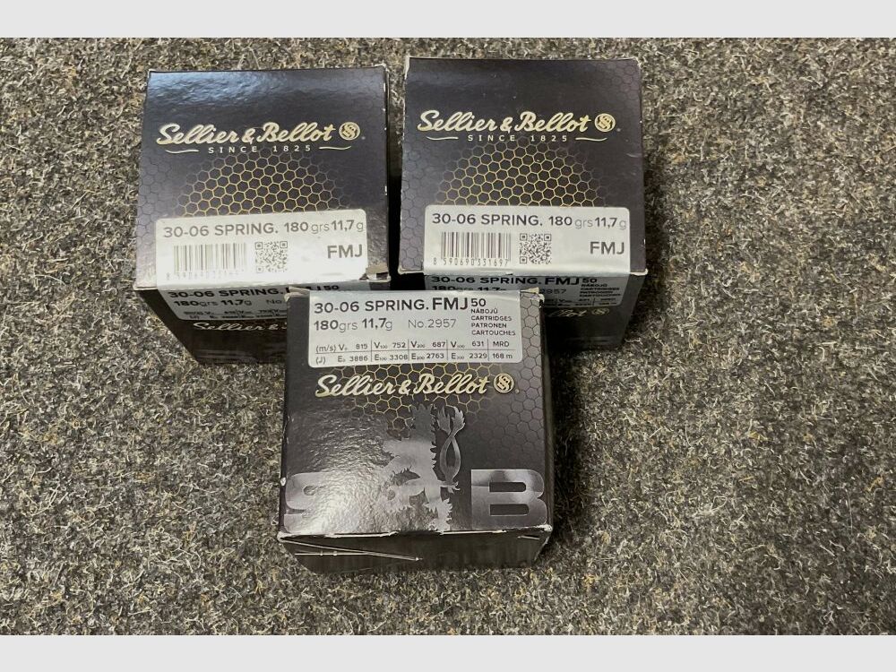 Sellier&Bellot 30-06 Spring 180 granos