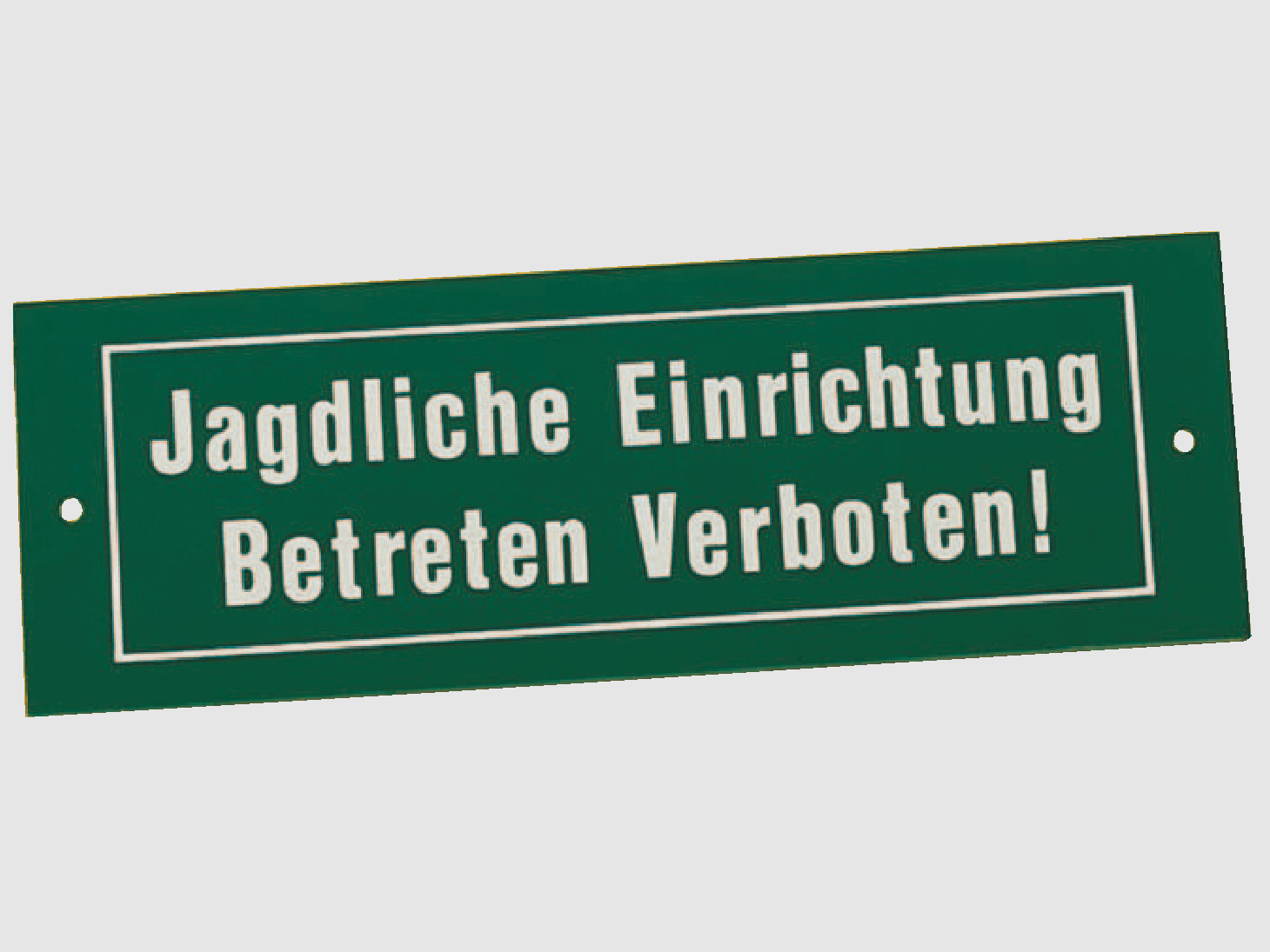 Schild "Jagdliche Einrichtung"