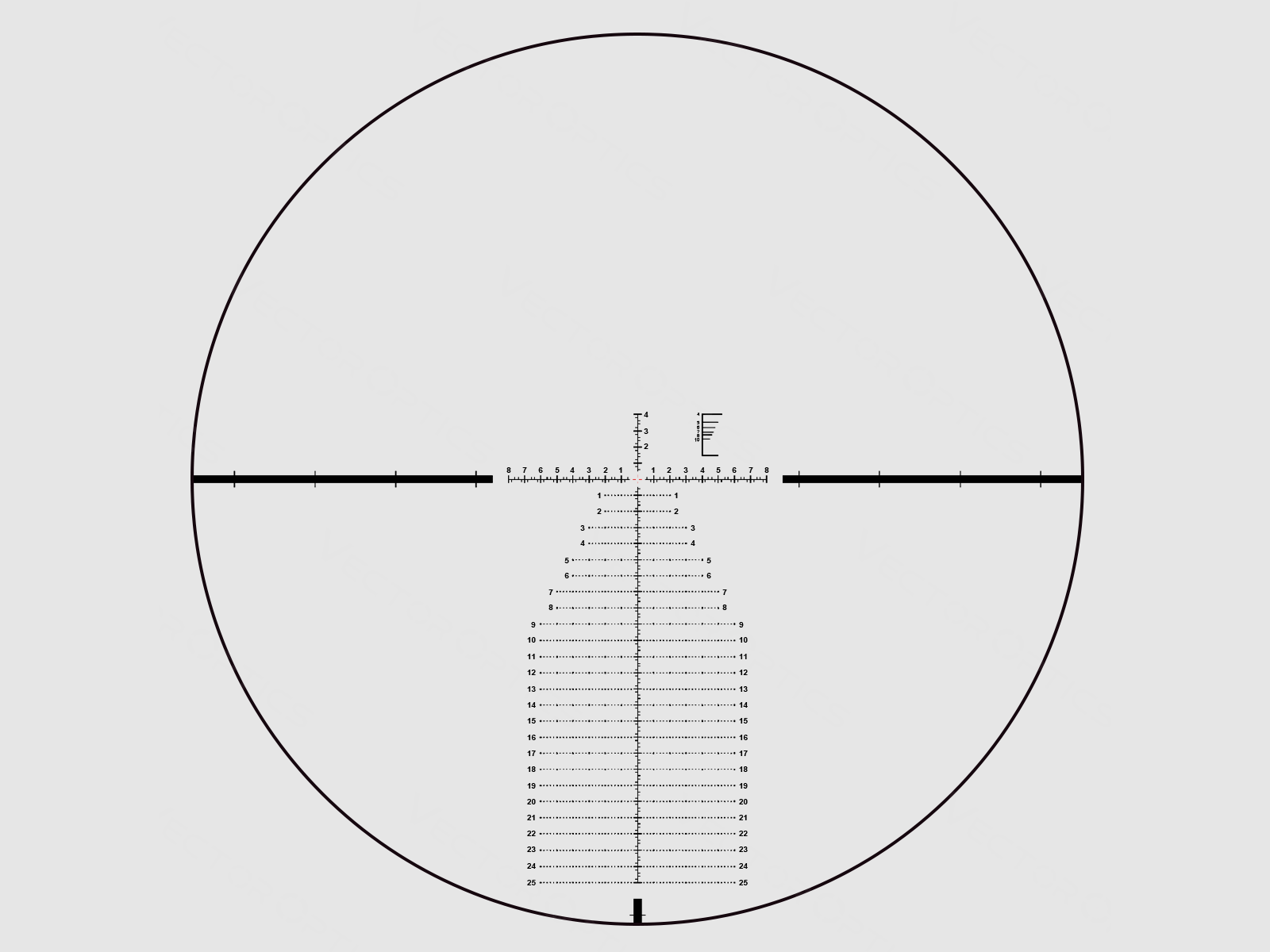 Vector Optics Mira Continental X6 4-24×56 Ffp 34 mm Ret 34FFP, imagen 2 de 9