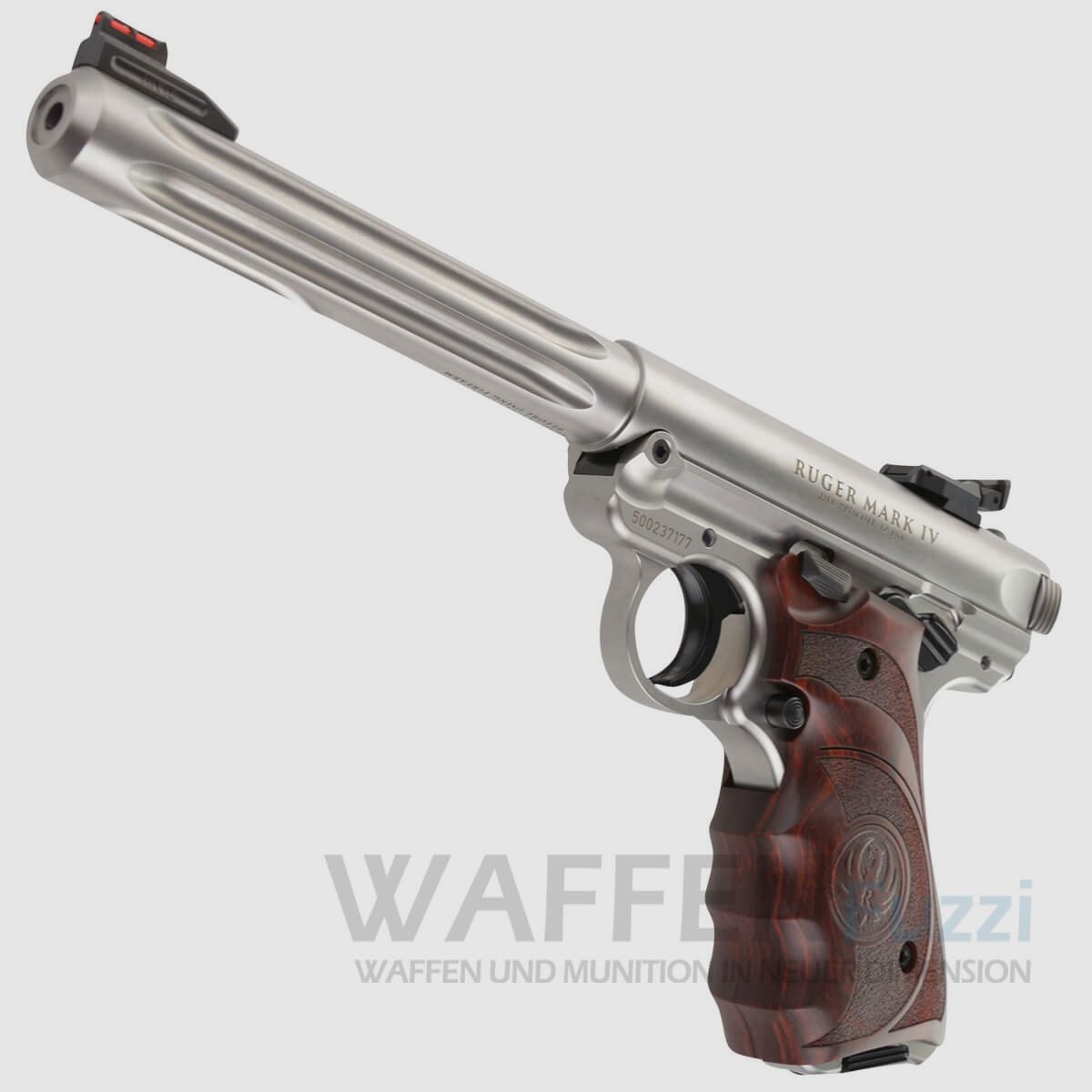 Ruger Mark IV Hunter 6,88" Kaliber .22lr stainless Target Holzgriff, Bild 3 von 8