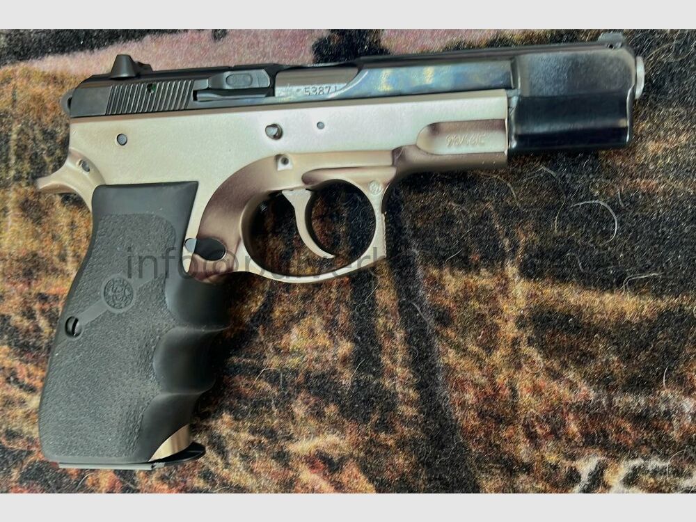 CZ75B BiColor Neuwertig 9mmLuger Bicolor & HOGUE Griff