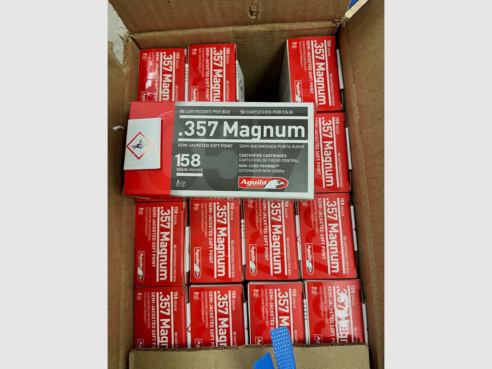 Aguila 1000 piezas .357 SJSP proyectil