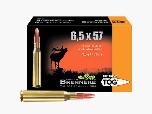 Brenneke 6.5×57 TOG 9.0g/139 grs.