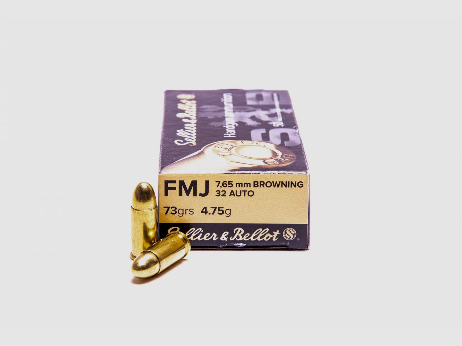 Pistolenpatronen Sellier & Bellot 9 mm kurz FMJ RK, Bild 4 von 36