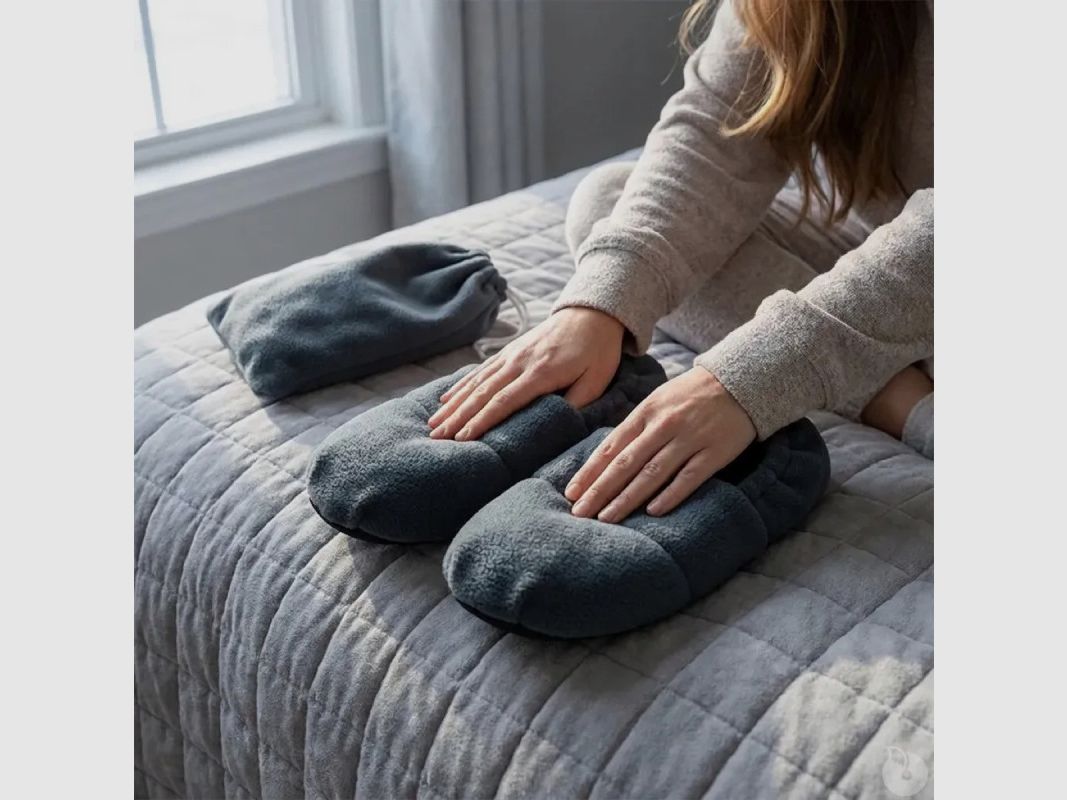Wärmende Hausschuhe Damen grau - Weichheit und textile Wärme, Bild 6 von 10