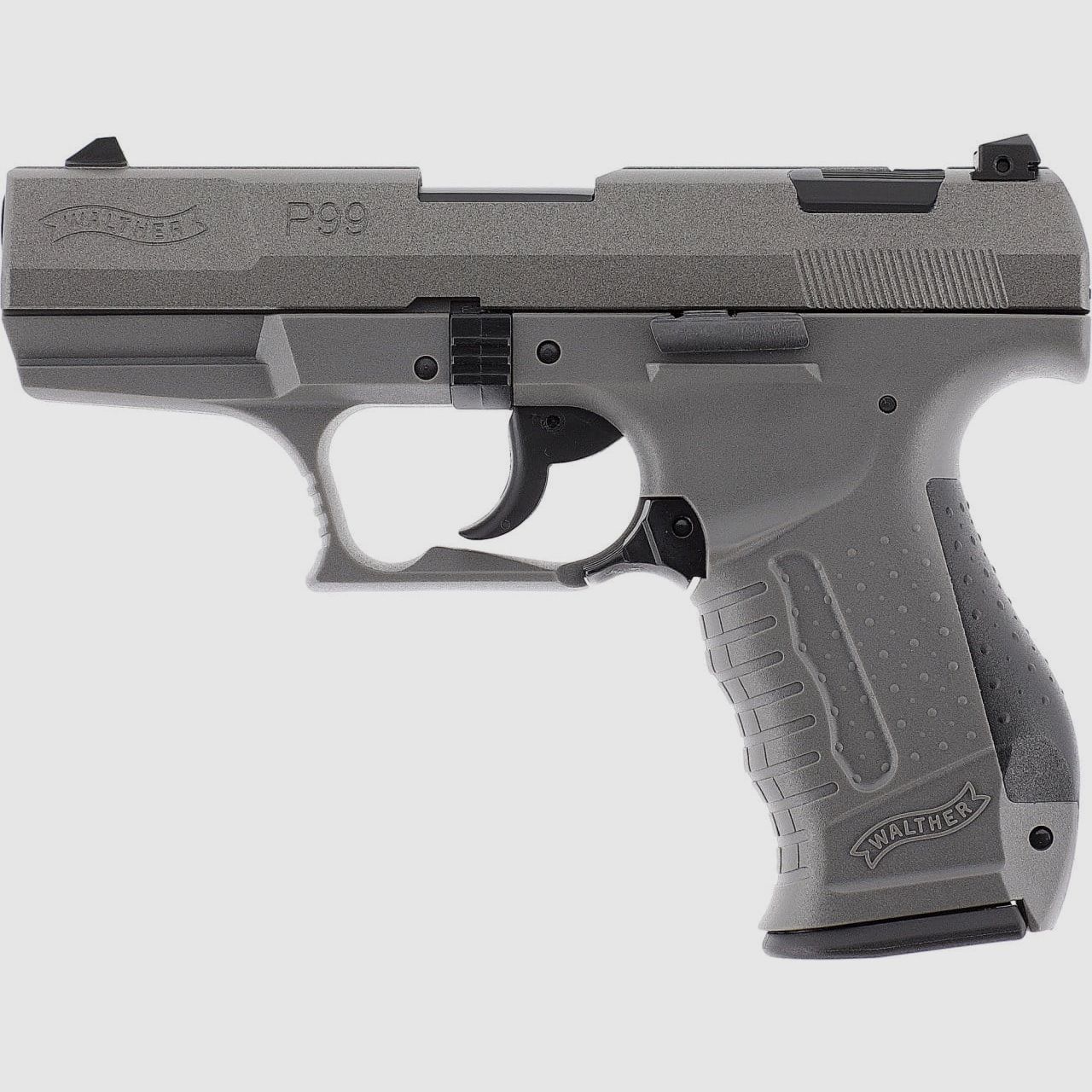 Walther P99 SV z stalową pokrywą pistolet blank