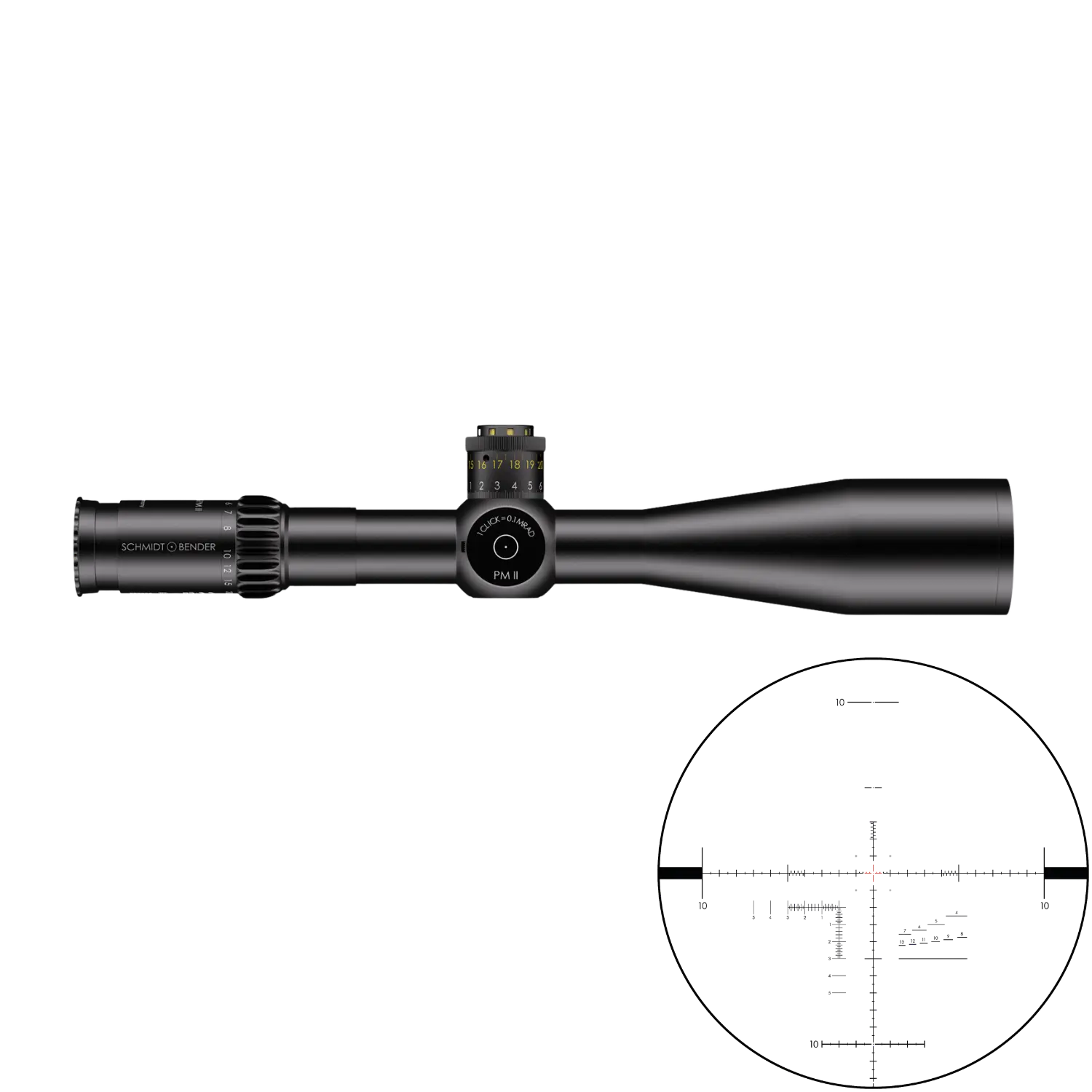 Schmidt u. Bender ZF 5-25x56 PM II/LP MSR2 1cm cw DT / ST