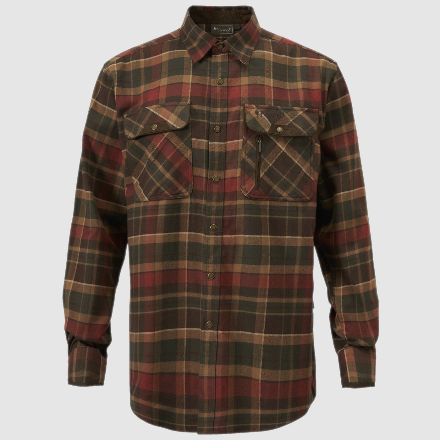 Camisa Prestwck Exclusive 9428 Verde oscuro / Terracota L, imagen 1 de 6
