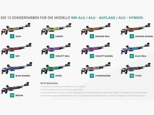 FEINWERKBAU LG900 Support Special Color