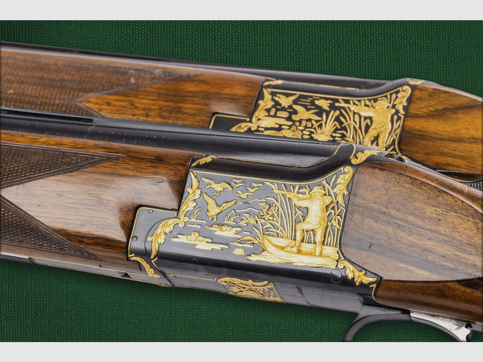 2 Browning B25 / FCS 25 Luxus-Flinten – Goldgravur – Sammlerzustand – Zertifikat