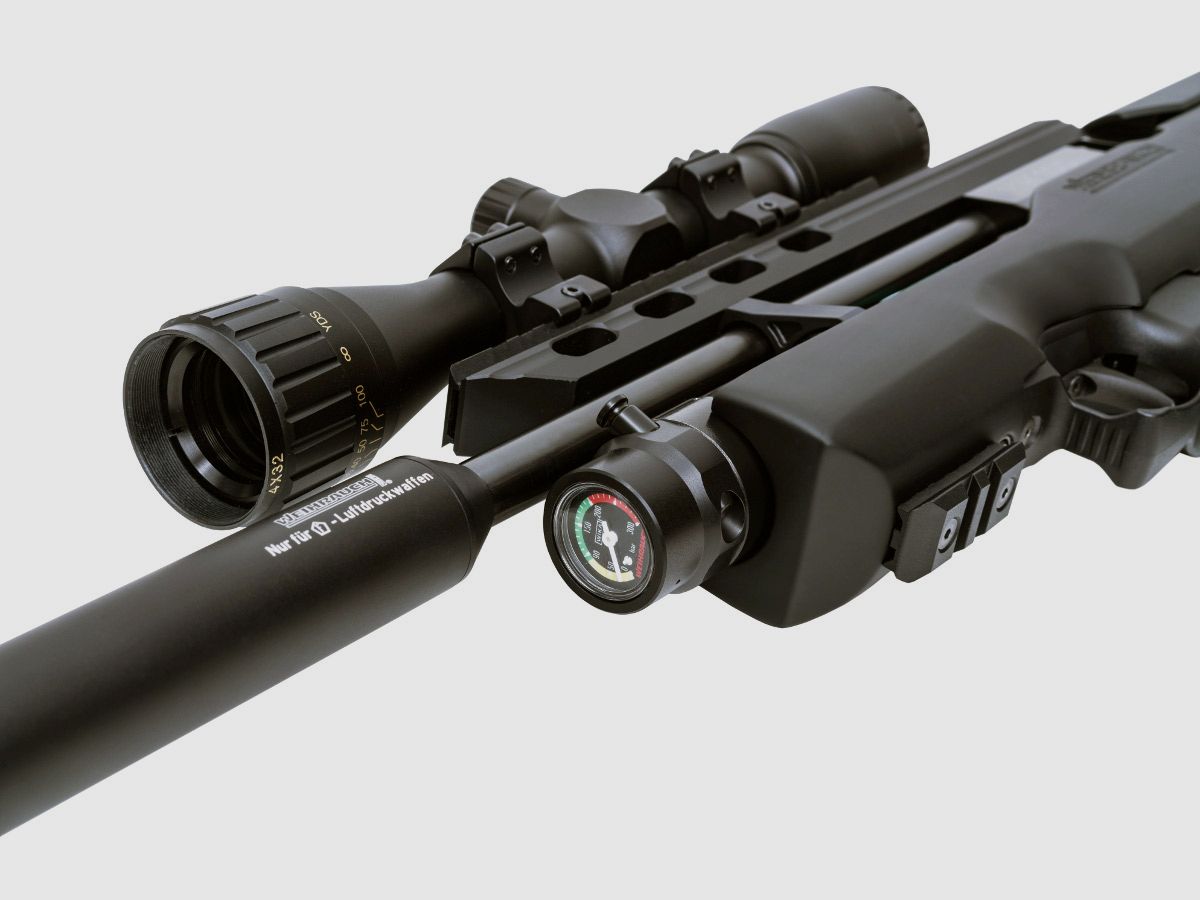 Pressluftgewehr Weihrauch HW 100 Bullpup Carbine Synthetikschaft SchalldĂ¤mpfer Kaliber 5,5 mm (P18)