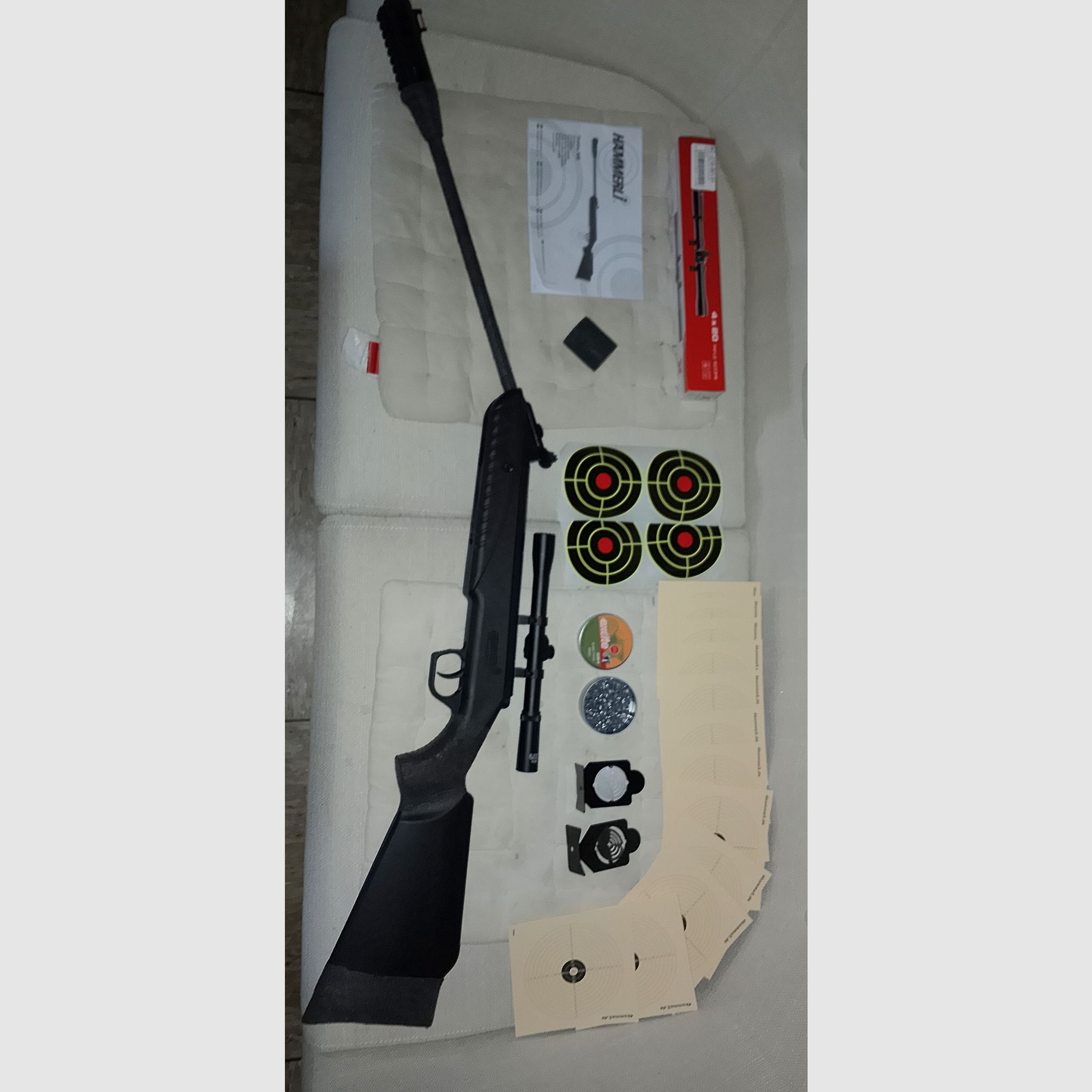 carabine à air Hämmerli Firefox 500 à chargement par basculement 4,5mm .177 + accessoires cibles figurines diabolos set