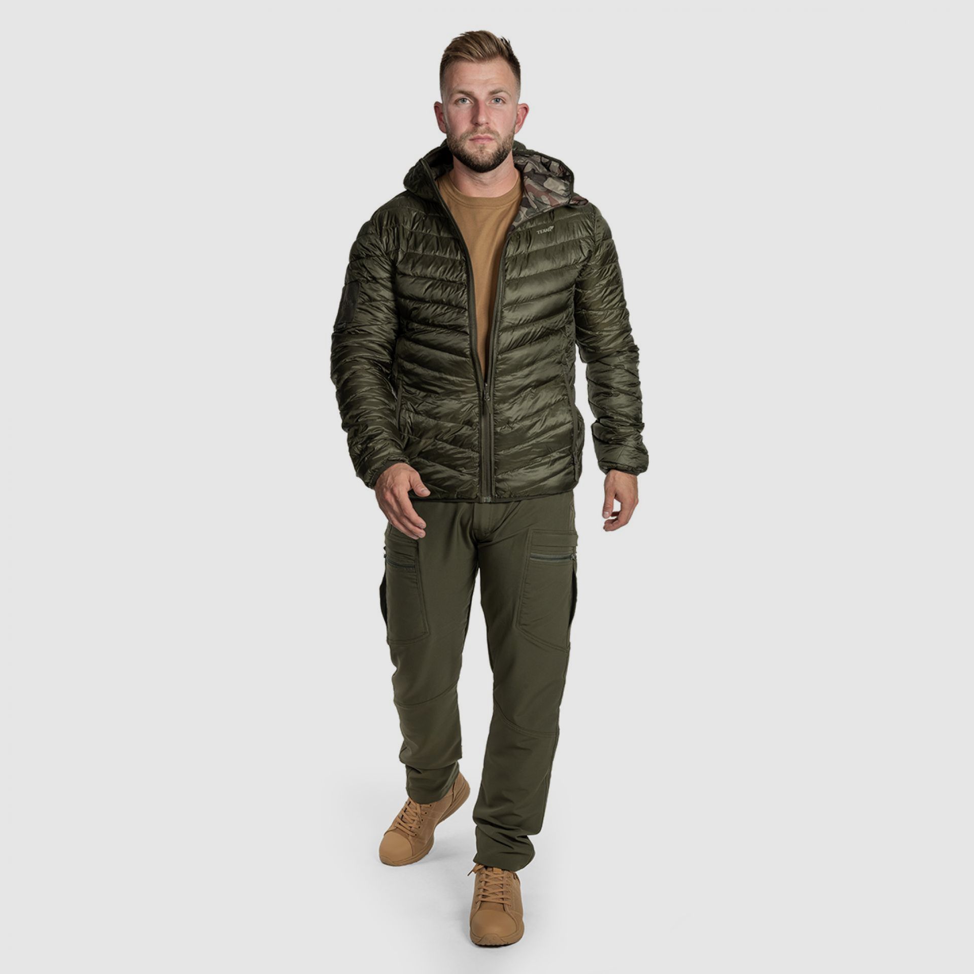 Texar reversible jacket olive / MC camo, image 2 of 6