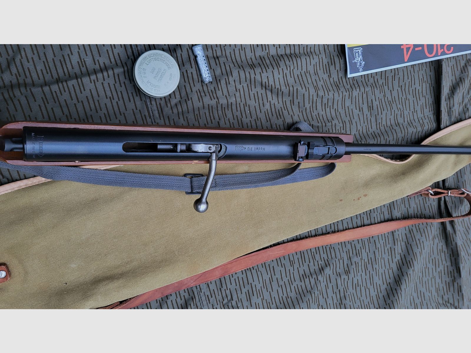 DDR Luftgewehr mit Magazin Haenel 310-4 mit Tasche