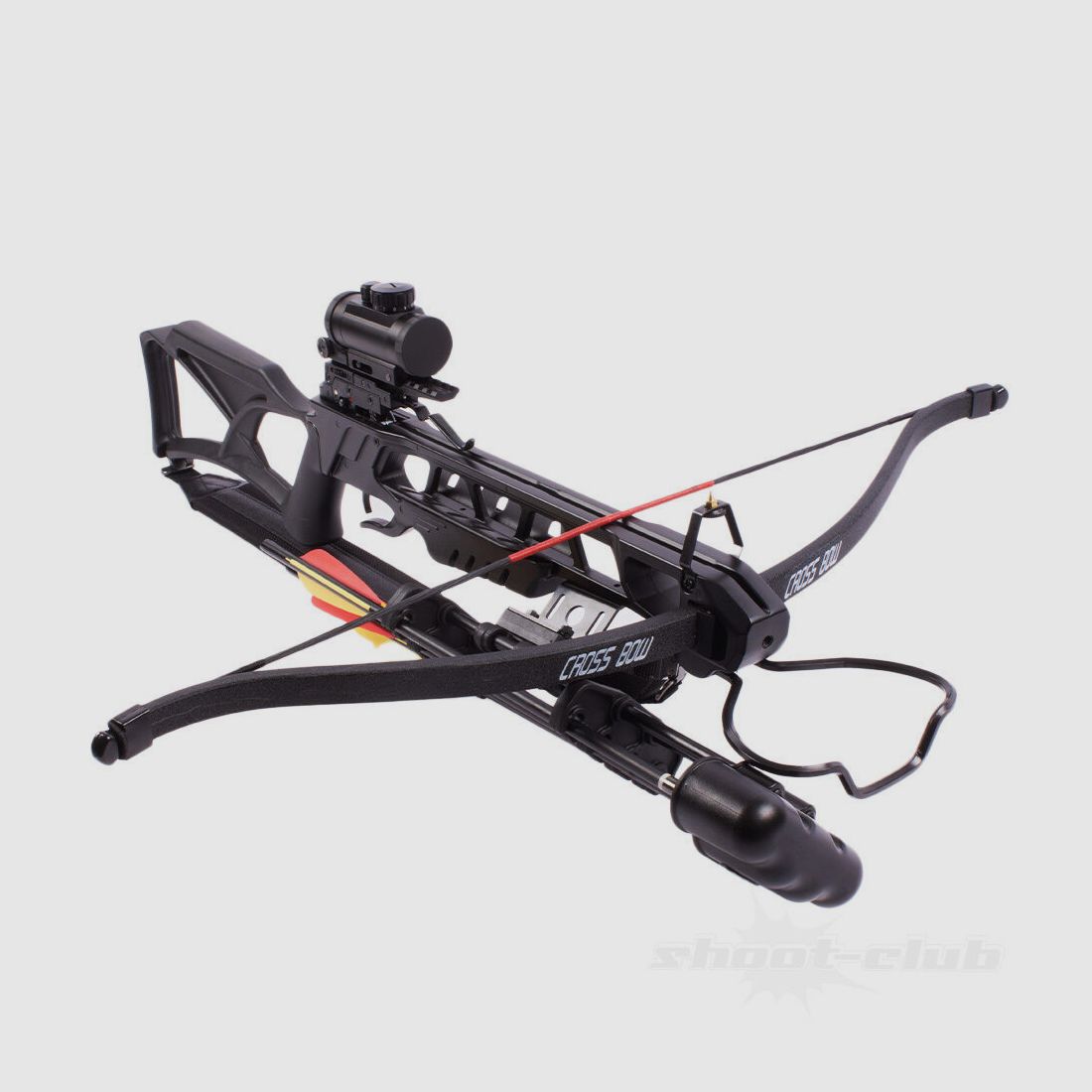 Man Kung Recurve Anaconda 175 lbs Black SET - Quiver, Pijlen, RedDot