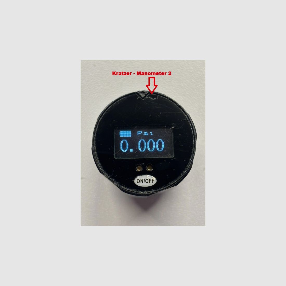 2x digital pressure gauge 25mm (M8, 4500 PSI / 310 Bar) | NEW | for example for HP Max