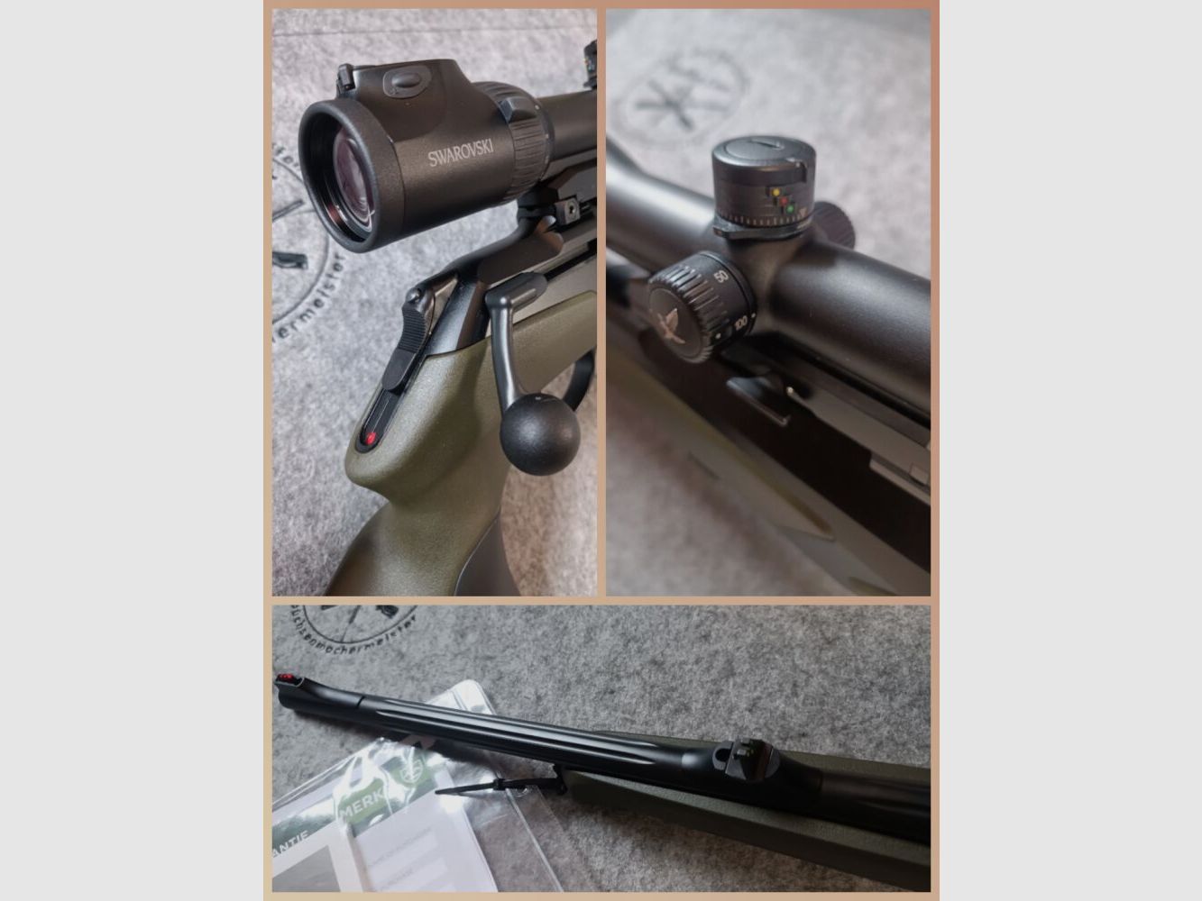 Merkel Modell Helix RX Speedster + ZF Swarovski Z6i 2,5-15x56 Dentler
