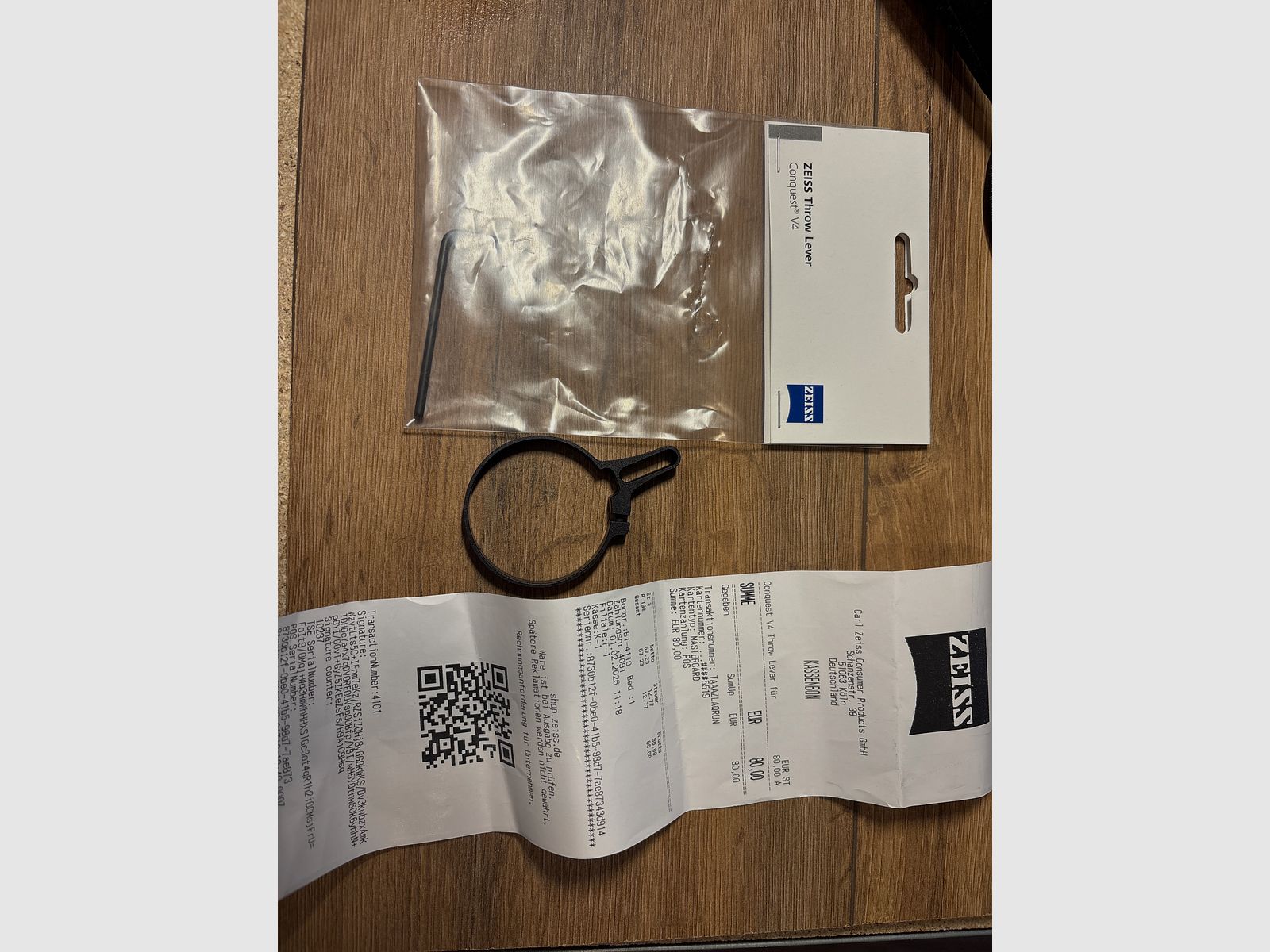 Zeiss Throw Lever for V4