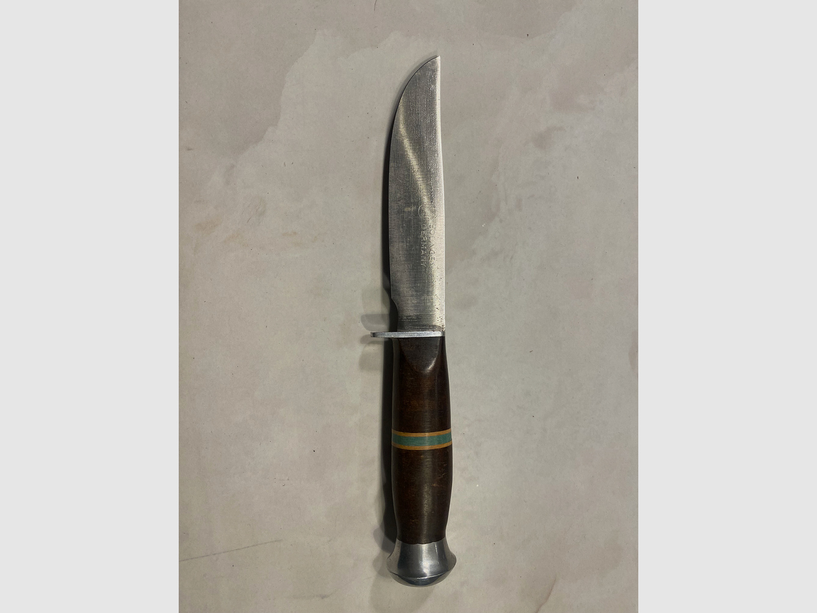 Cuchillo de caza / cuchillo de viaje – Alemania – mango de madera