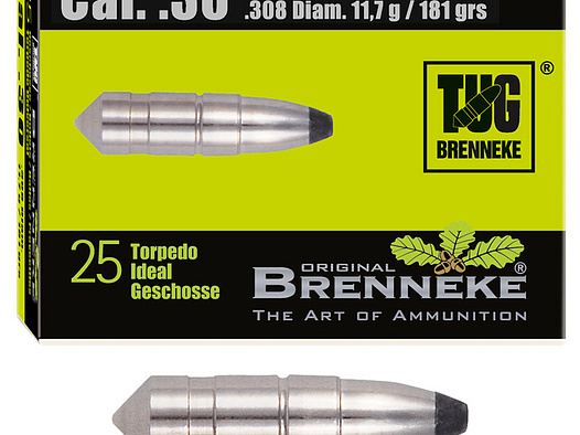 Brenneke Geschoss .30 (.308) TUG 11,7g / 181grs 25 Stück
