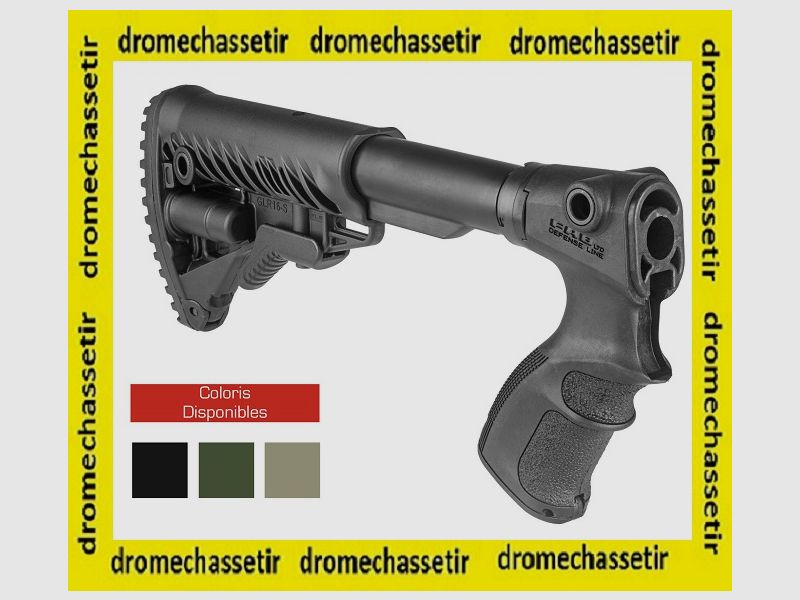 Tactische inklapbare M4-schaft, Fab Defense voor Mossberg 500 en Maverick 88, zwart