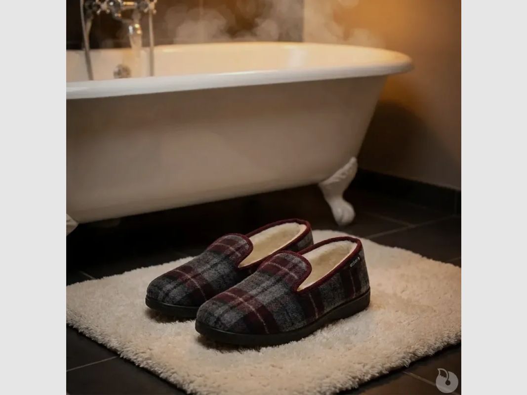 Zapatillas forradas Polaine burdeos – charentaise Airplum Made in France, imagen 3 de 7