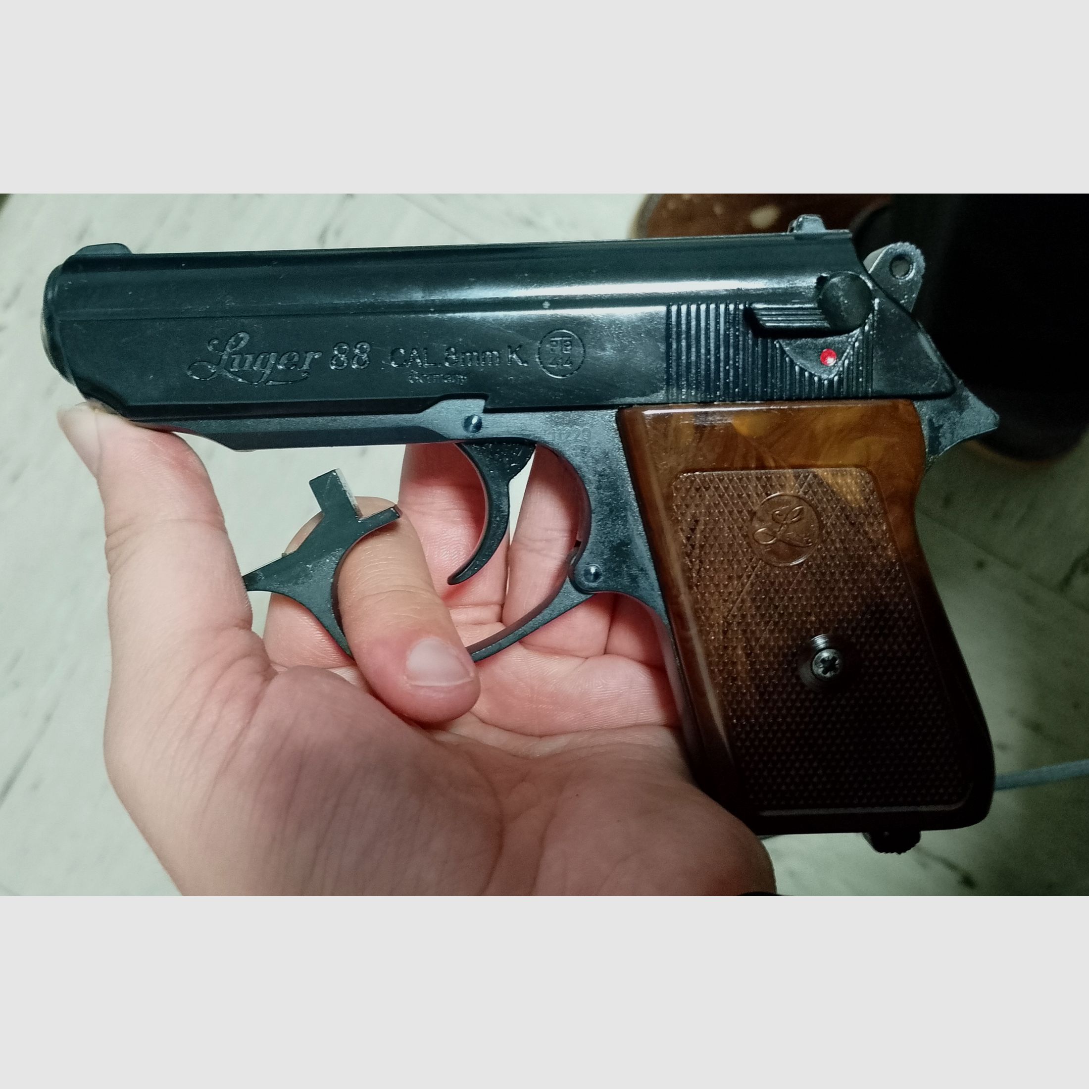 Luger Mod. 88 (Baugleich mit der RG 800) im Kal. 8 mm Knall/ PTB 414