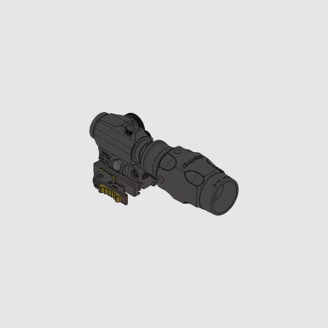 Spuhr Aimpoint T-2 Magnifier Mount H39mm/1.53" QDP