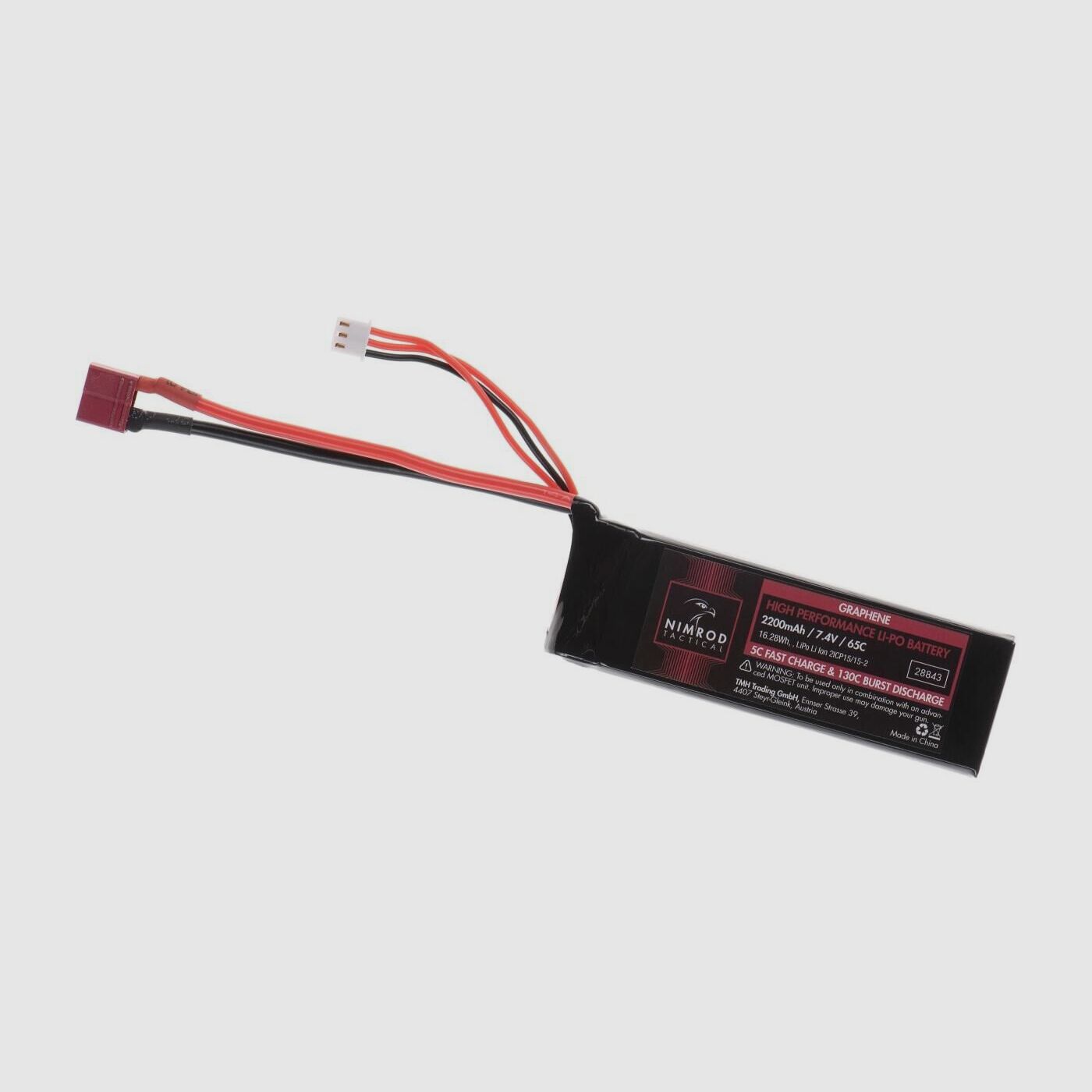 Lipo 7.4V 2200mAh 65C Graphene T-Plug | Nimrod