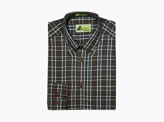SKOGEN Camicia Button Down MANICA EXTRA LUNGA Oliva