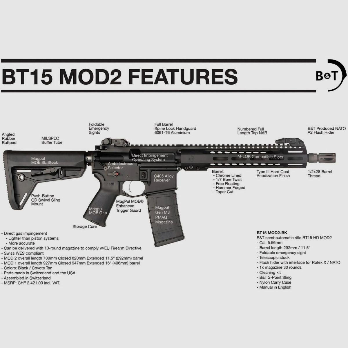 B&T BT15 Mod. 2 11,5'', zdjęcie 3 z 3