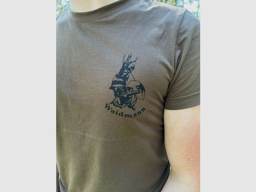 Waidmann T-shirt marron naturel – Logo Small, image 4 sur 5