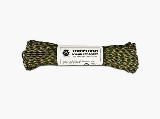 Rothco Rothco Fallschirmleine Nylon Type III 550 LB camo
