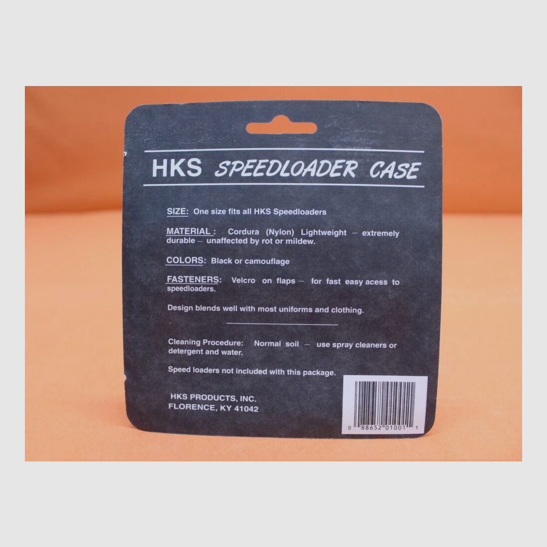 HKS Speedloader Case Cordura black (for 2 speedloaders) with Velcro belt width up to 2.25"