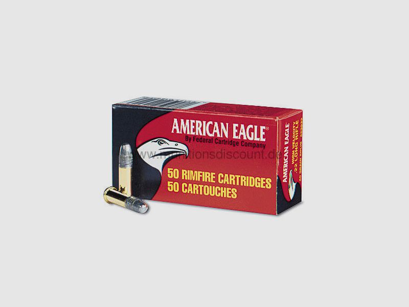 Federal American Eagle	 40 grs nicht verkupfertes Bleirundkopf Geschoß