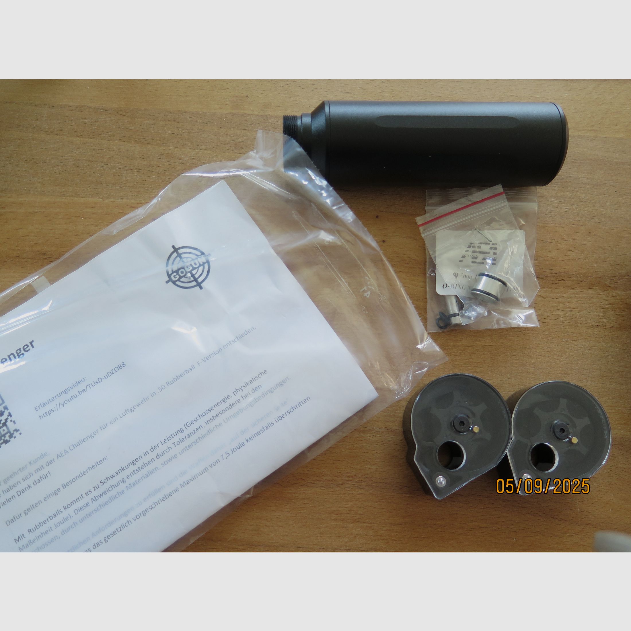AEA Challenger mit Zielfernrohr und Schalldämpfer Exportkit