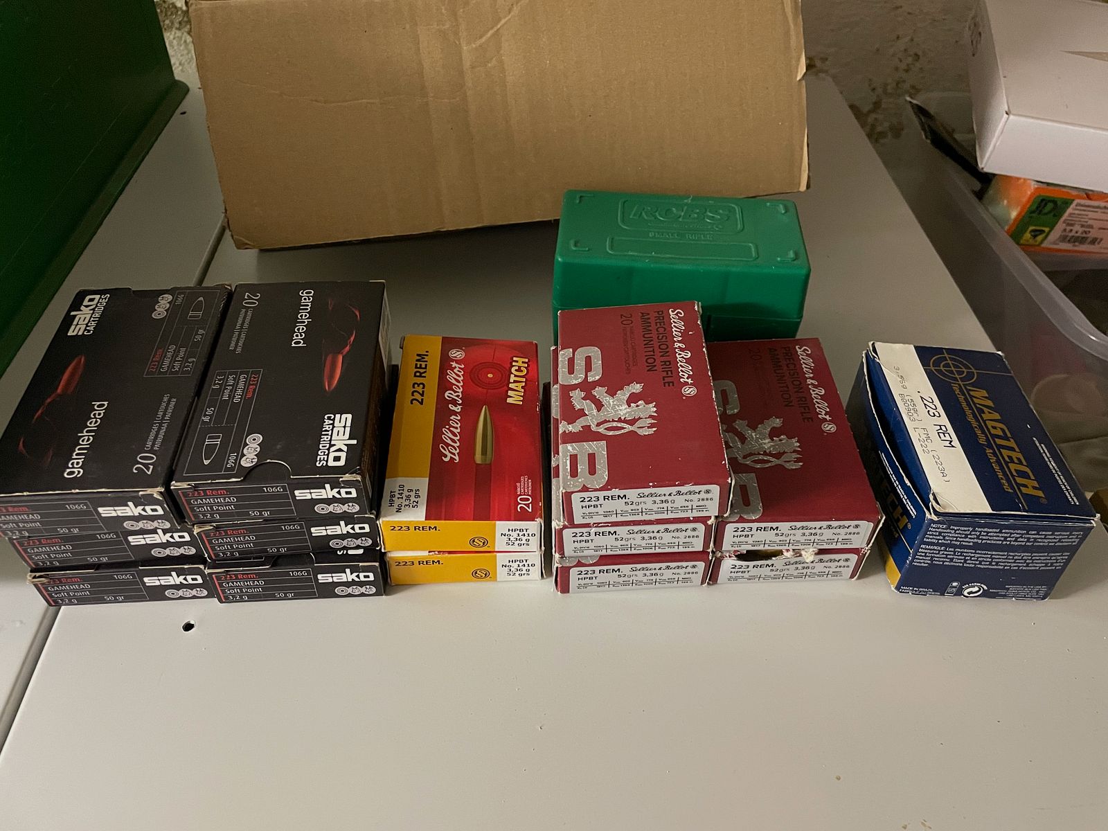 223 Rem Munition 326 Schuss für Jagd und Sport  (Sako, S&B, Magtech)
