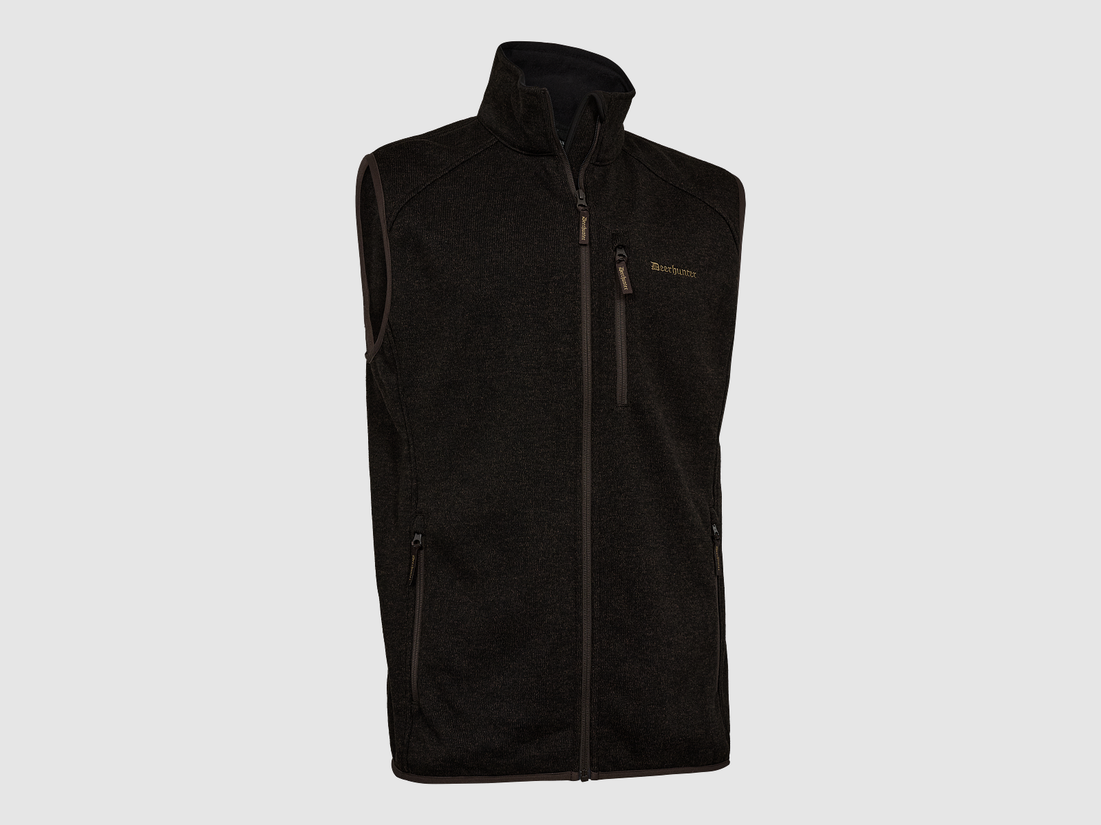 Moor Knitted Vest - Brown Leaf - Size: 4XL
