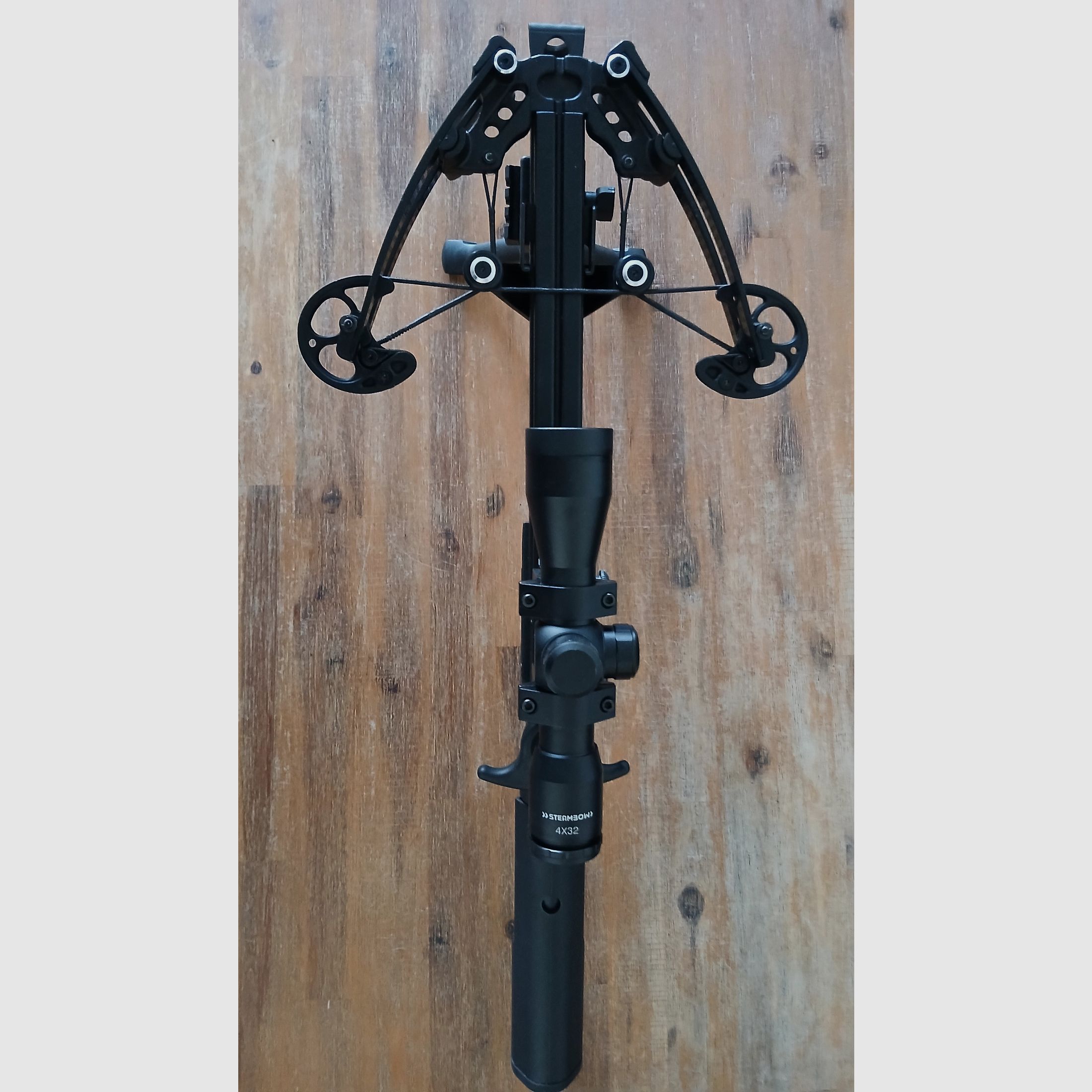 X-BOW FMA Supersonic - 120 lbs / 330 fps - ballesta de pistola incl. Red Dot y tornillos con Steambow scope 4x32