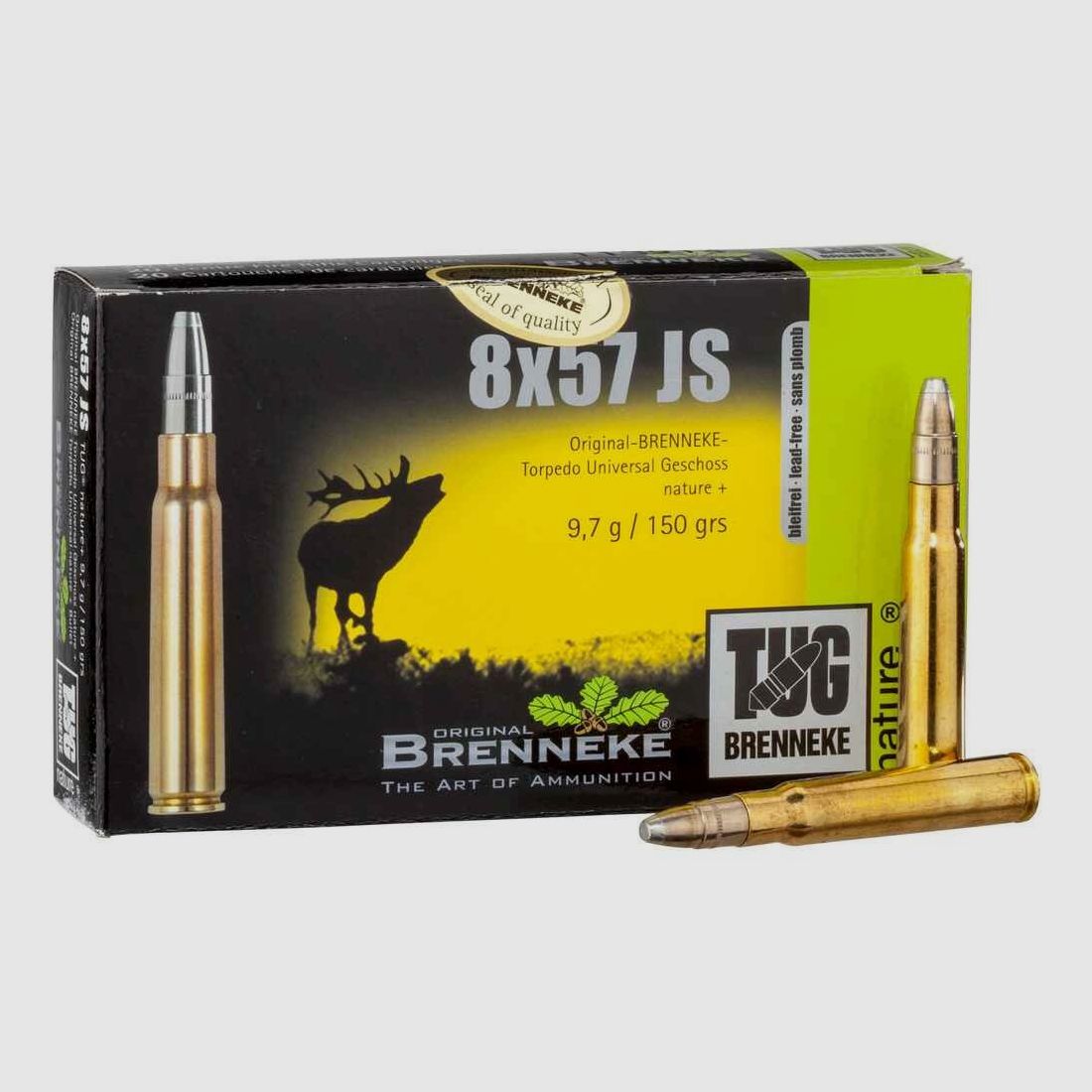 8x57 IS TUG nature+ 9,7g/150grs. Brenneke