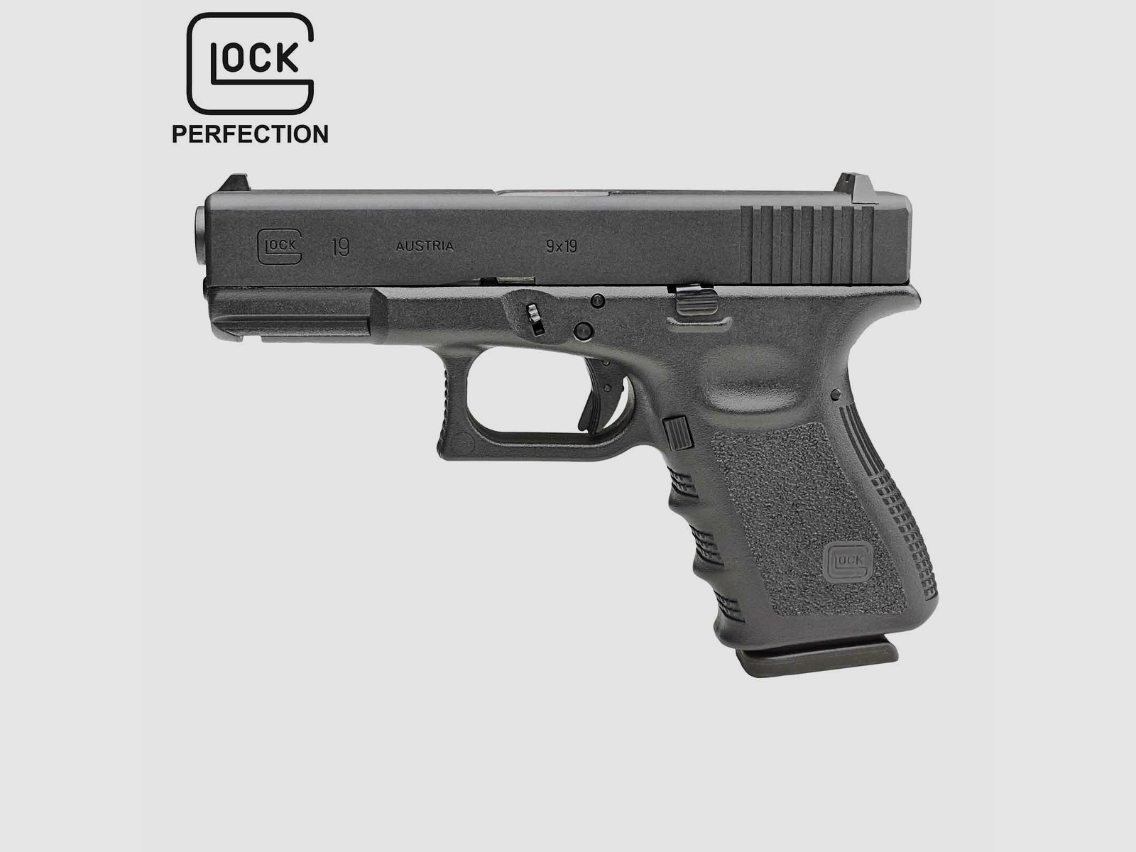 Glock 19 Softair-Pistole Kaliber 6 mm BB Gas Blowback (P18)