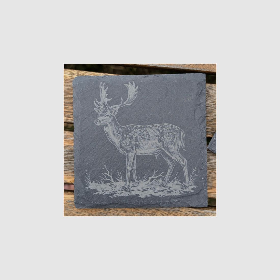 Hunting-themed slate coasters for hunters